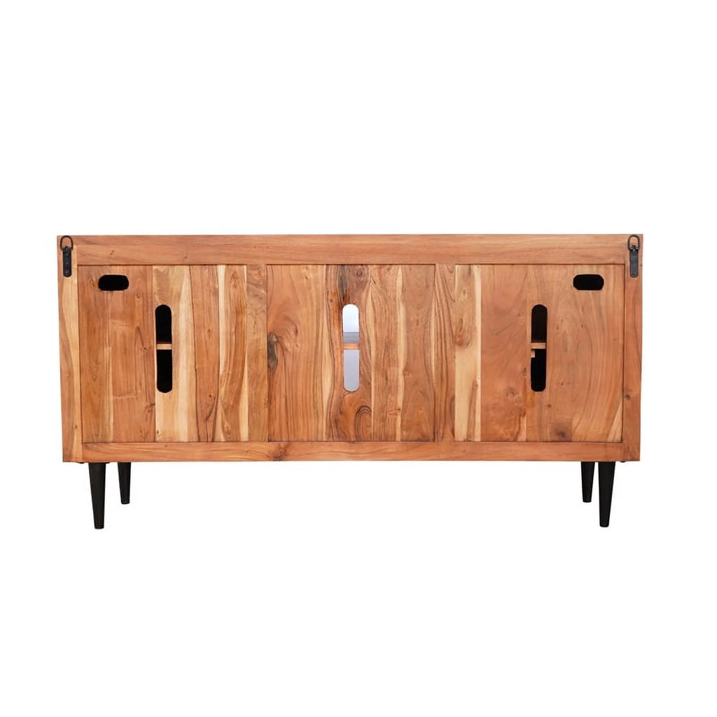 58" Live Edge Solid Wood TV Stand Y7837