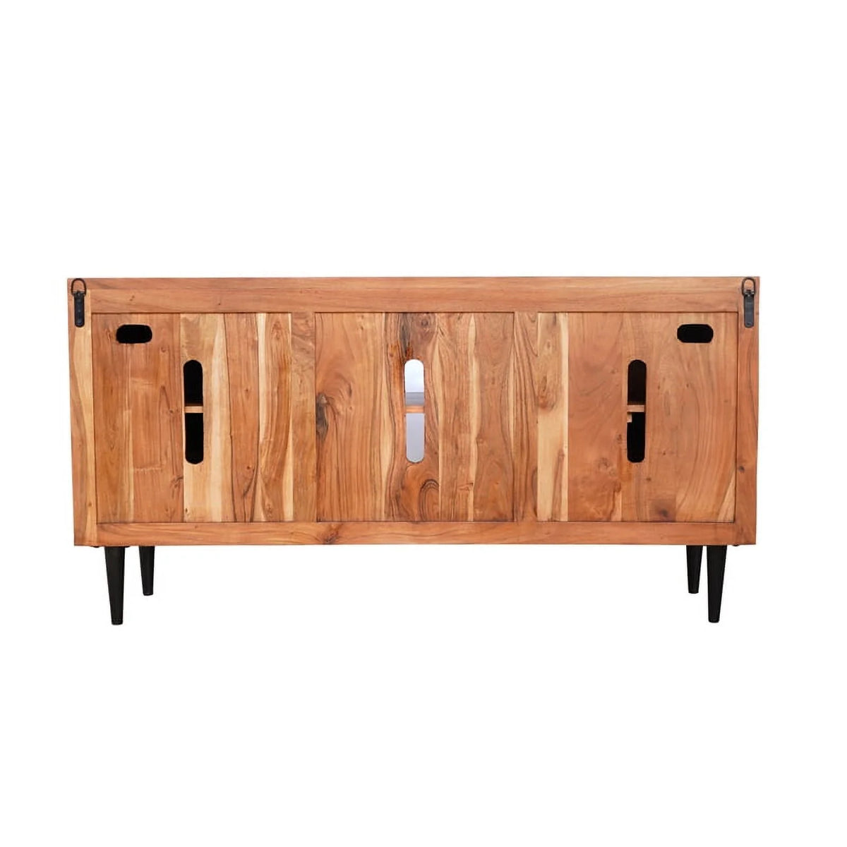 58" Live Edge Solid Wood TV Stand Y7837