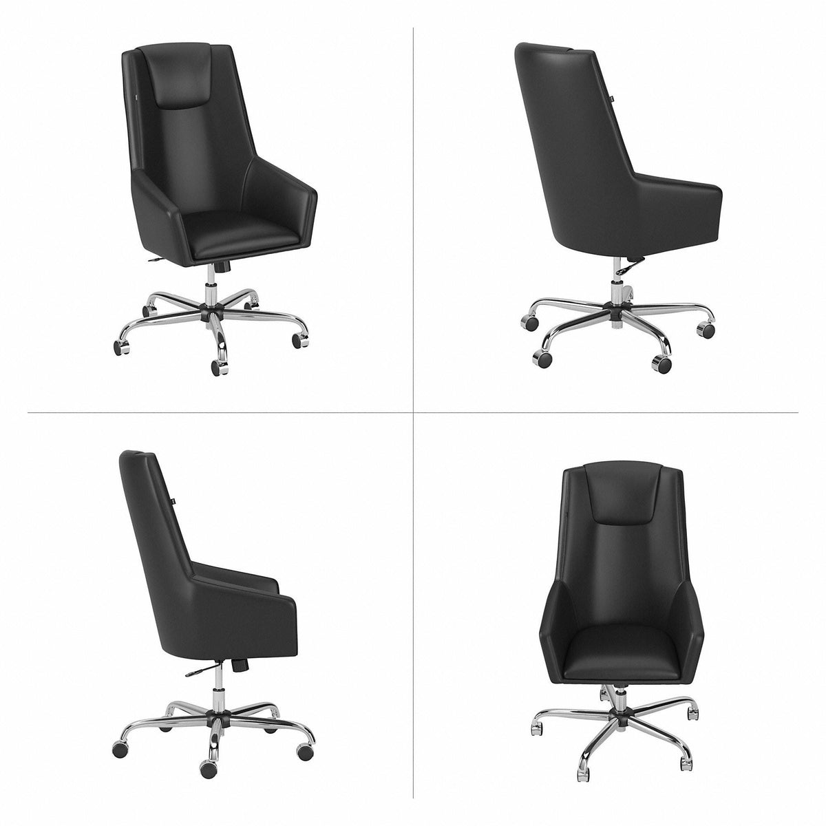High Back Leather Box Chair R759