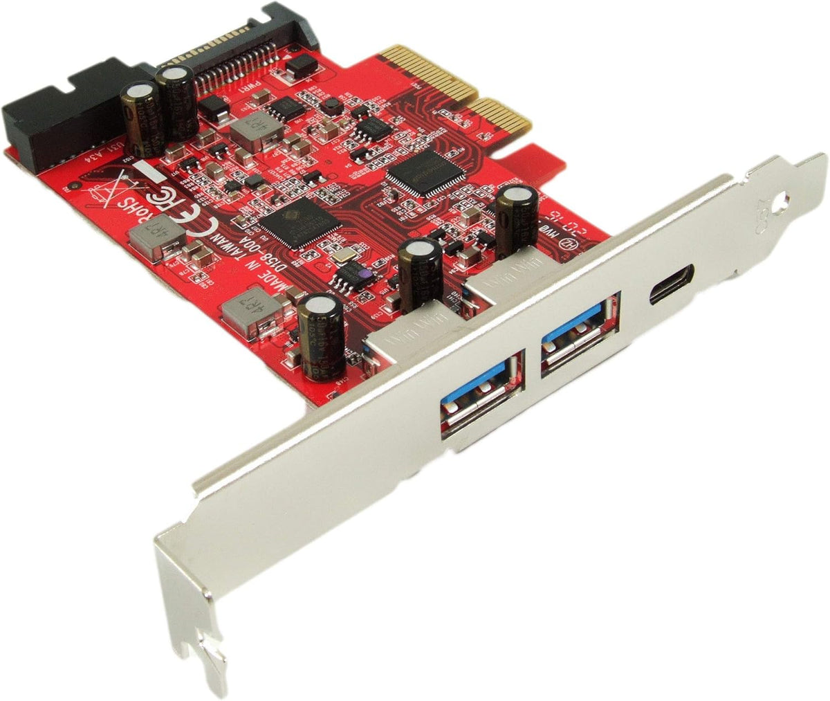 USB 3.1 5-Port PCIe 3.0 Card with USB-C and USB-A X700