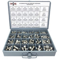 343 Pcs Metric Stainless Steel Hex Flange Screws Bolts Nuts Assortment Kit O7038