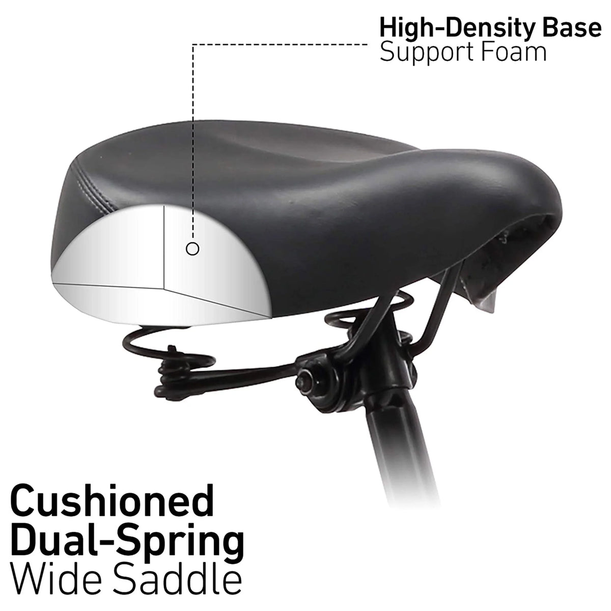 Matte Black Single Speed Beach Cruiser Bicycle with Rear Rack V91722