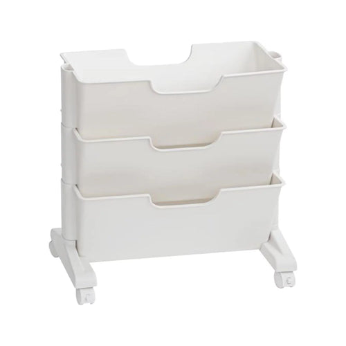 3 Tier Rolling Bookshelf with Caster Wheels U632524
