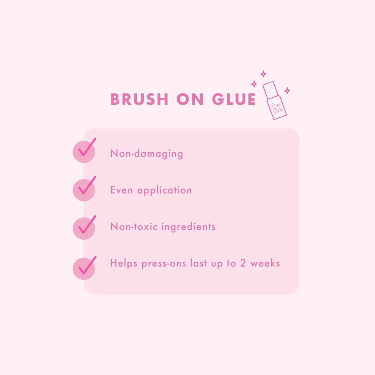 Press-on Glue Bottle 0.24 fl oz V129