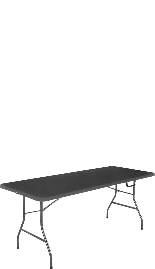 Black 6 Foot Folding Table Z45565