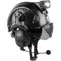5 in 1 Vented Hard Hat Safety Helmet with Visor Bluetooth Ear Muffs and Headlamp R901082