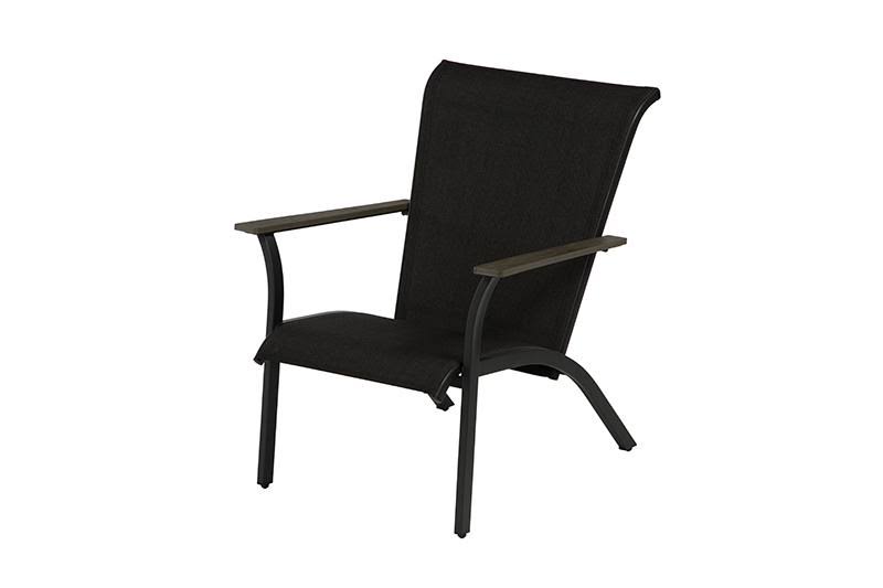 Chicago Steel Frame Sling Chair Brown - Pack of 2 O16084