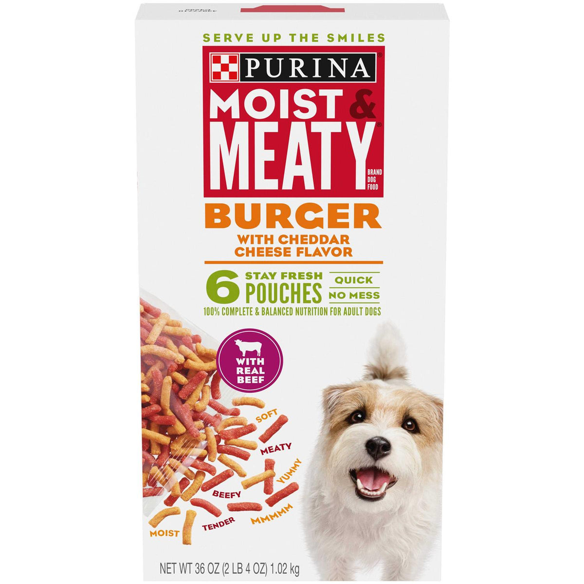 Moist Meaty Burger Cheddar Cheese Flavor Dry Dog Food Z676