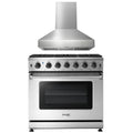 36 Inch Propane Gas Range and Range Hood K40472