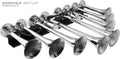 8 Air Horn Chrome Plated Trumpets M78734