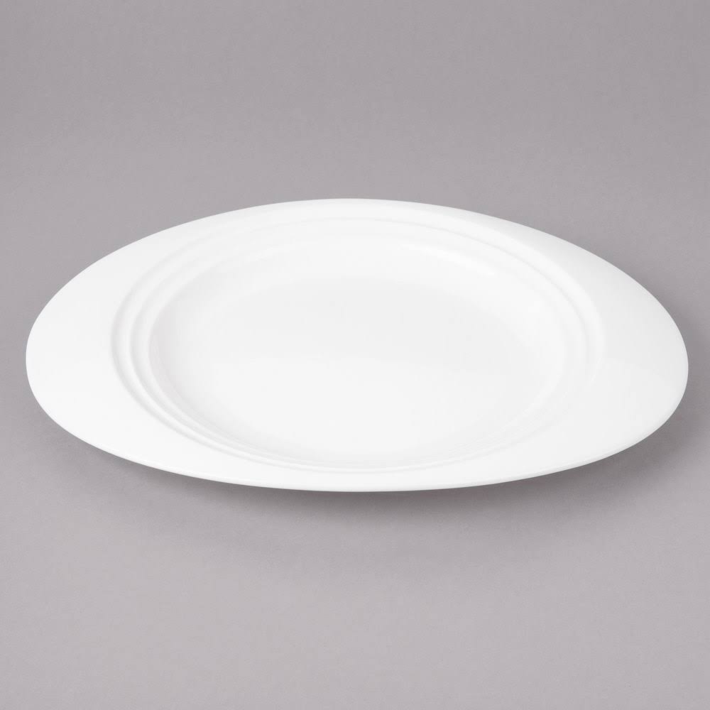 White Porcelain Oval Salad Plate - 24/Case B29146