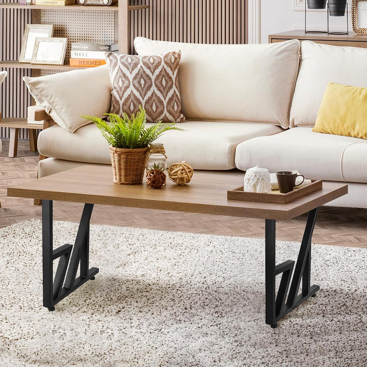 Black Heavy Duty Metal Table Legs 28"x124" (2PCS) S84576
