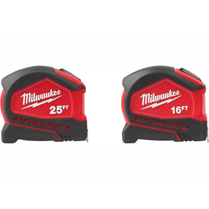 25 ft. and 16 ft. Compact Auto Lock Tape Measure G948