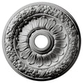 24x22OD x 4x22ID x 1 1/2x22P Hand-Painted Pearl White Ceiling Medallion D256