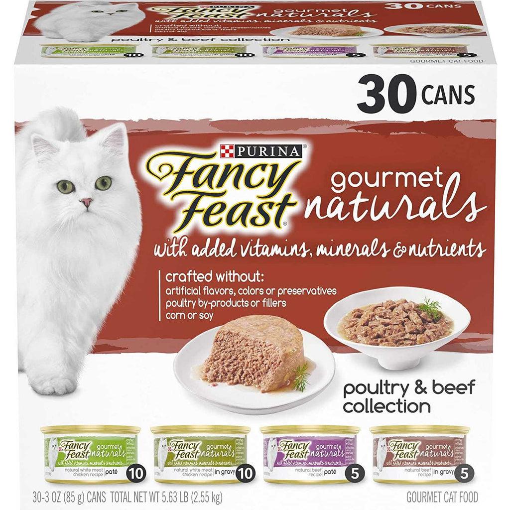 Wet Cat Food Variety Pack Poultry and Beef V9976
