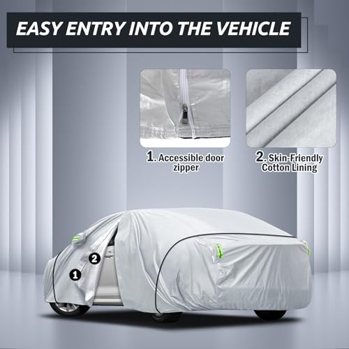 Waterproof Car Cab Cover with Driver Door Zipper E80181