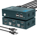 Dual Monitor 2 Port 4K@60Hz HDMI KVM Switch X20903