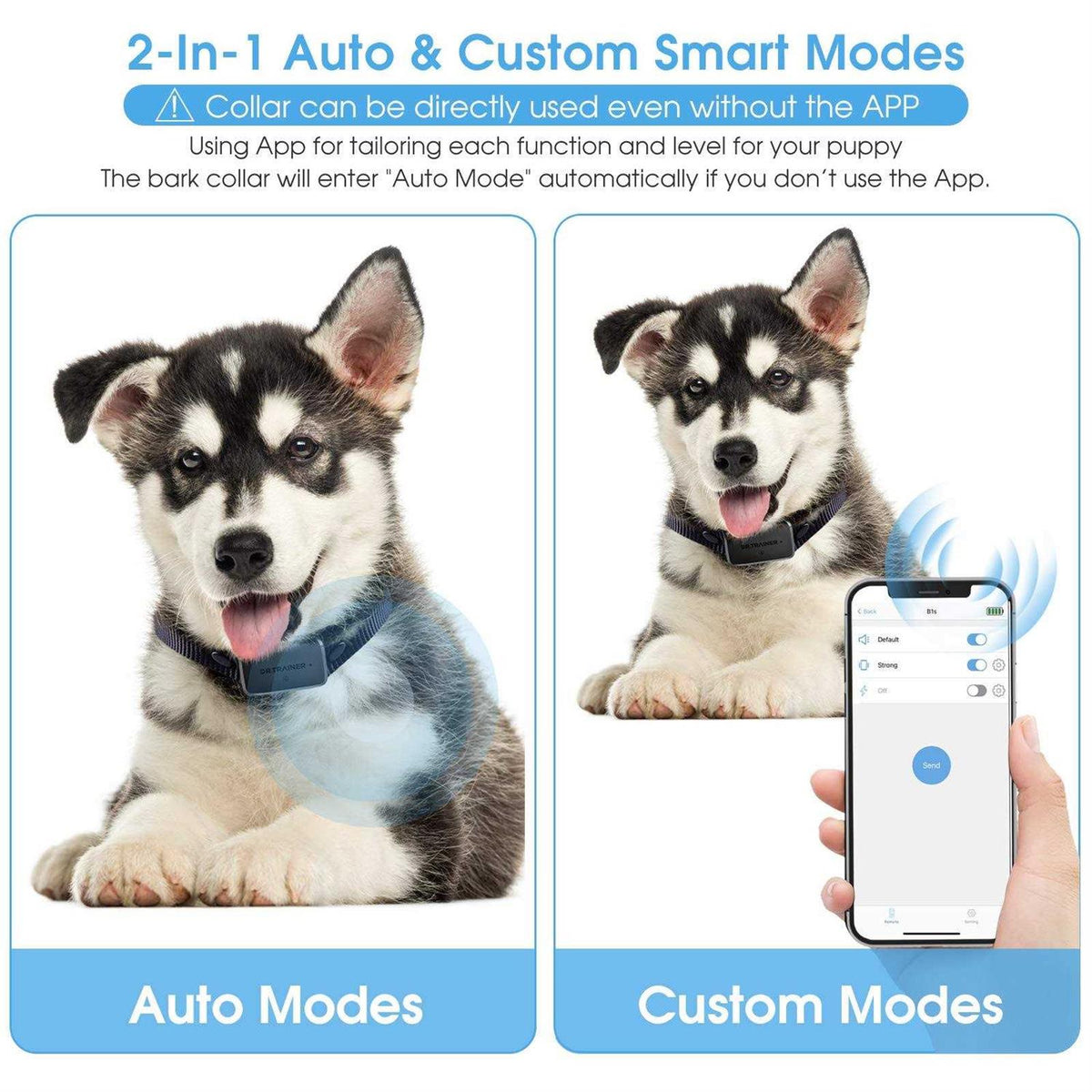 APP Control Waterproof Dog Collar U63601