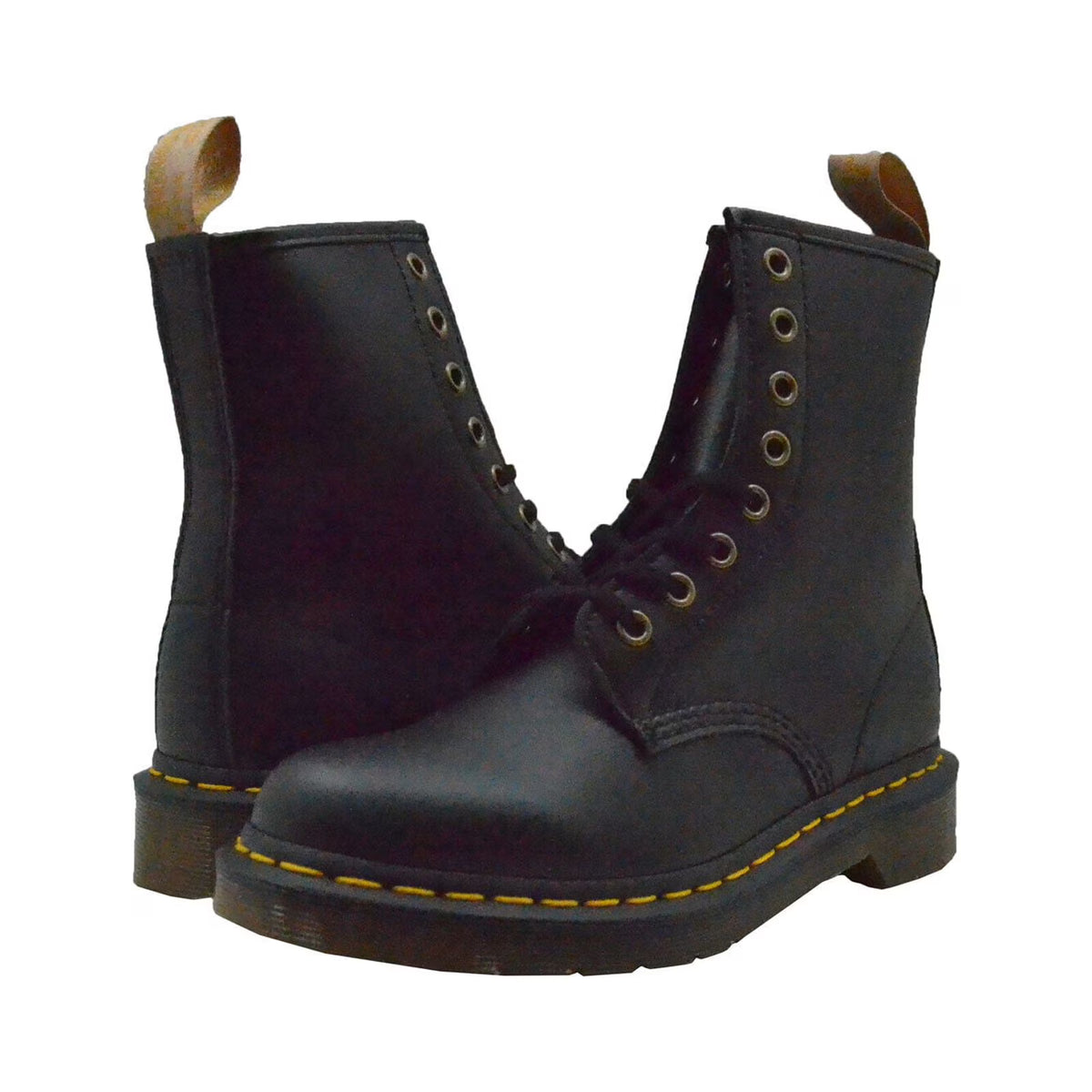 Vegan 8 Eye Leather Boots I4649