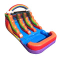 Rainbow Cloud Inflatable Double Water Slide with Blower, 13 Ft G464338