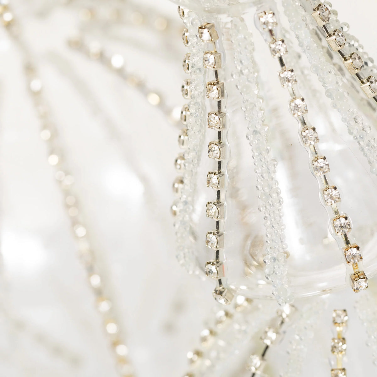 Clear Glass Finial Set of 2 P70392