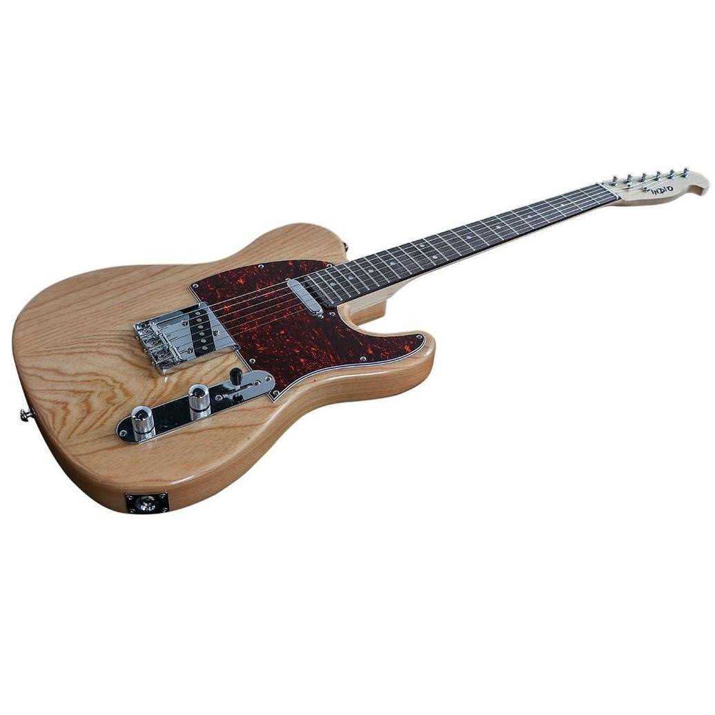 Natural Solid Ash Electric Guitar with Gig Bag Q593