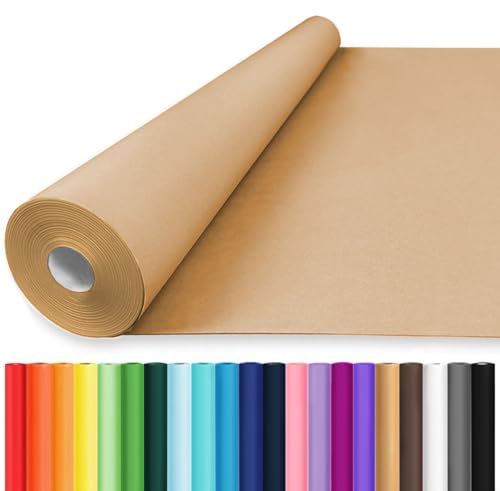 Black Wrapping Paper, 17.5" x 963", 80GSM G784209