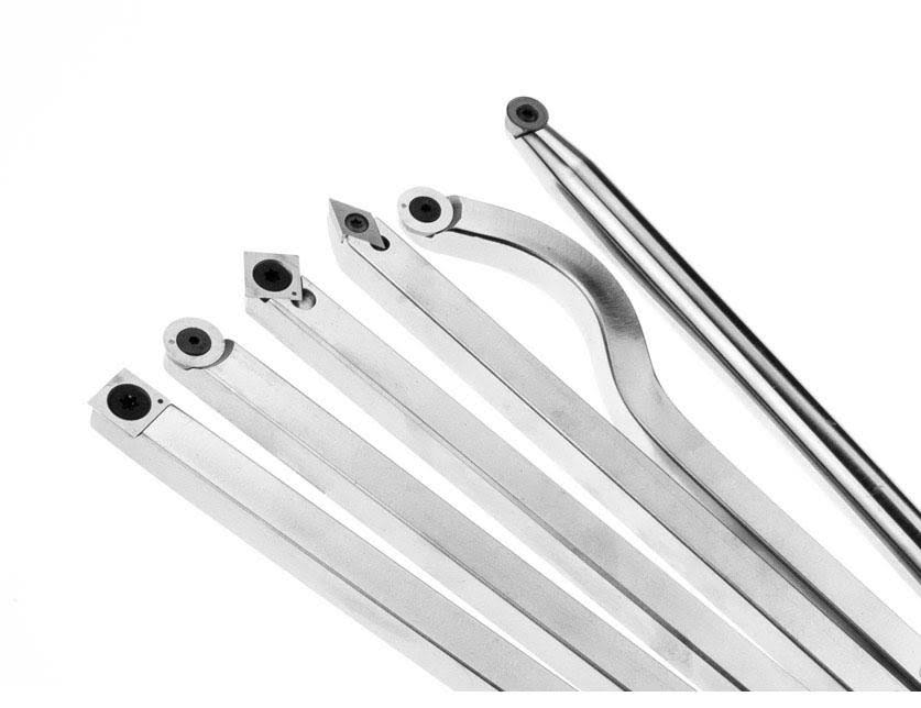 6 Pc Carbide Wood Lathe Tools with 4 Handles B61332