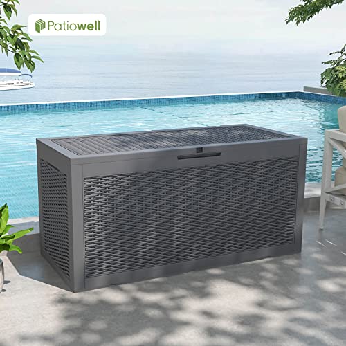 100 Gallon Waterproof Resin Outdoor Storage Box D664866