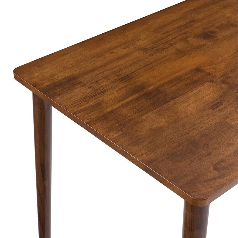 Warm Walnut Wood Dining Table with Splayed Legs A61469