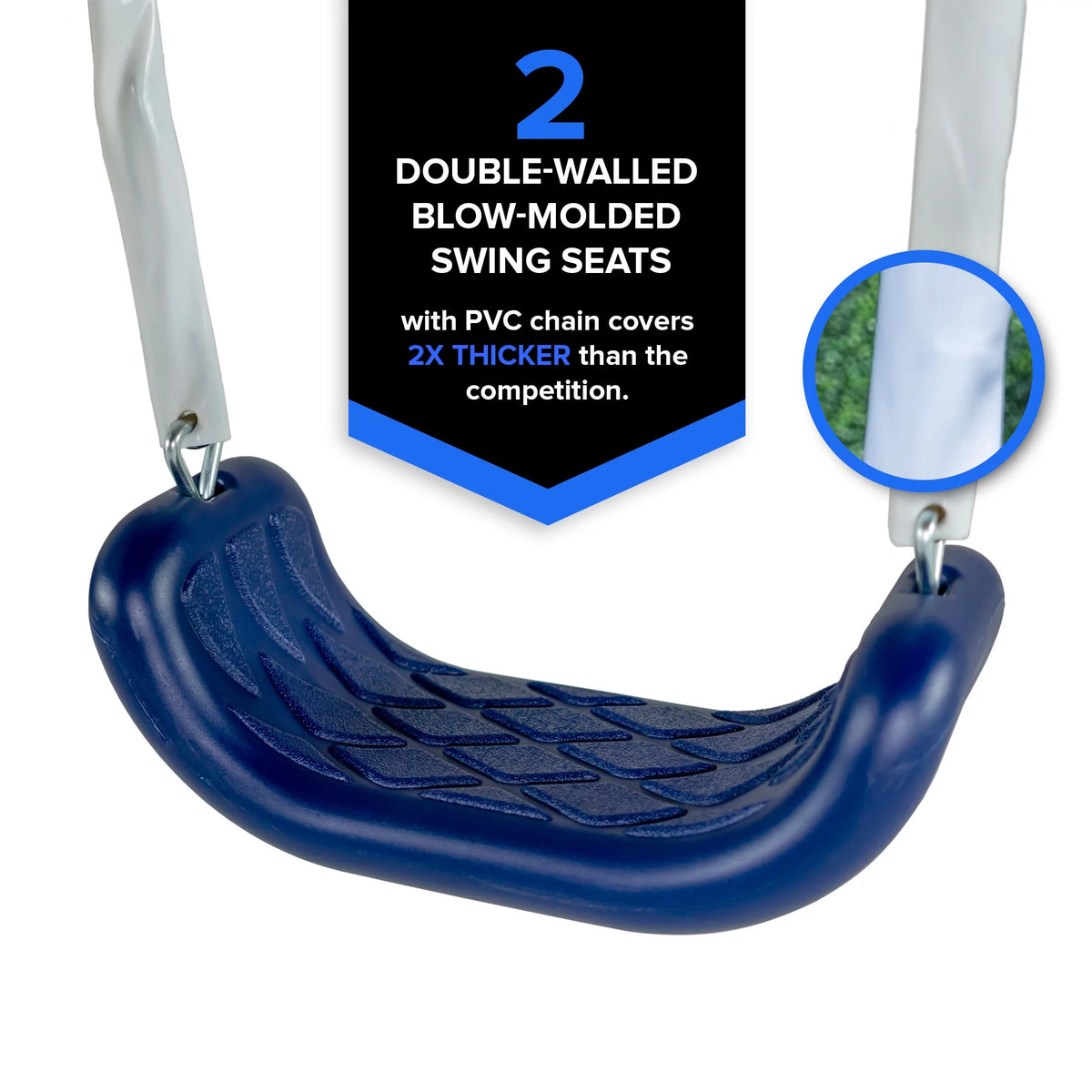 Metal Swing Set with 2 Swings and Slide U90748