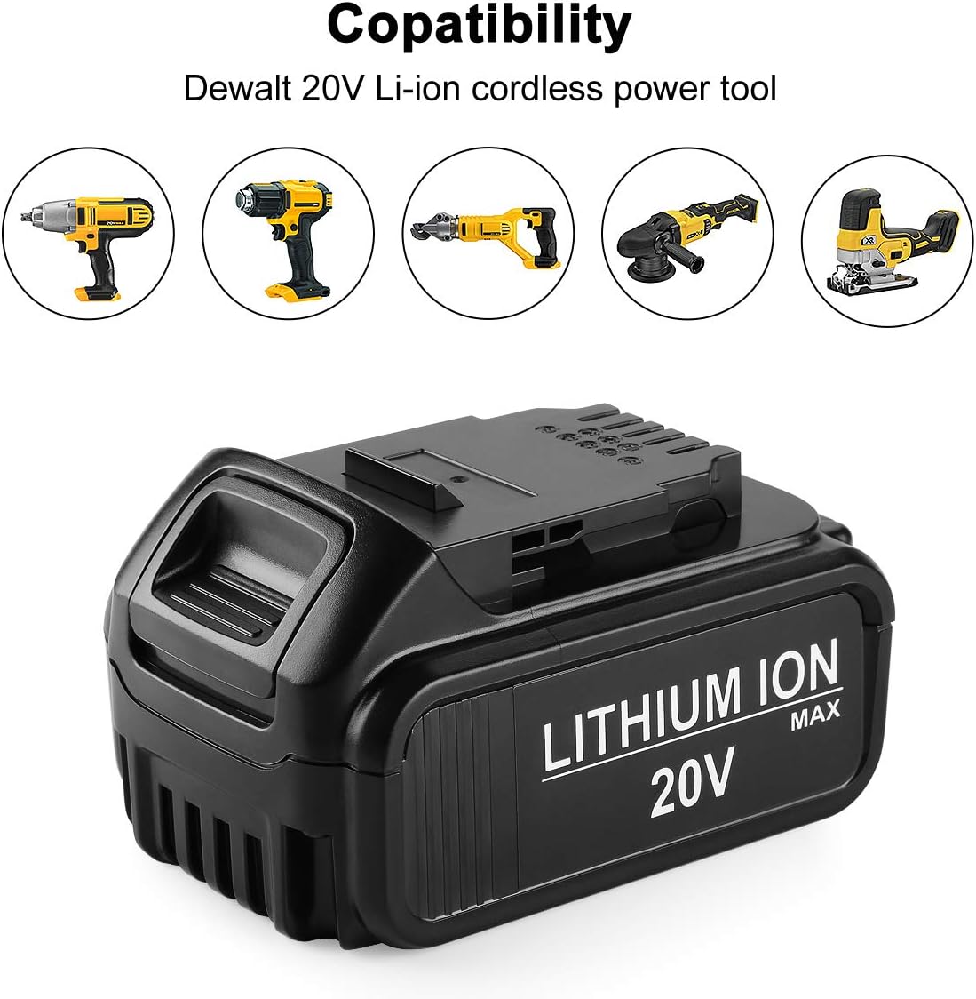 2 Pack 20V MAX Lithium Battery and Charger F907