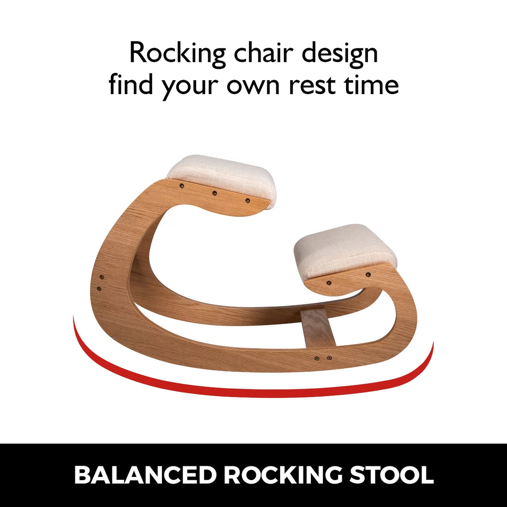 Ergonomic Kneeling Chair Wooden Stool O8742