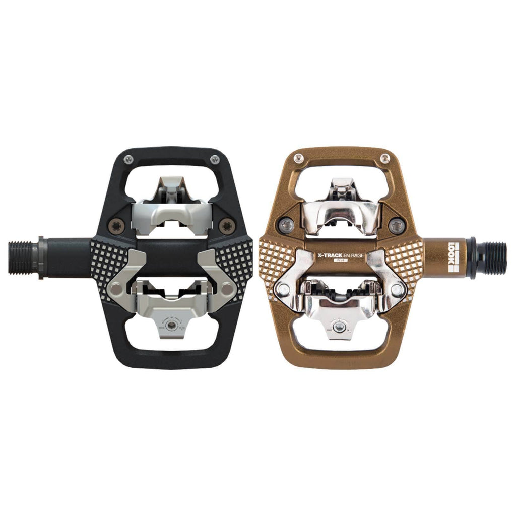 Black MTB Clipless Pedals Aluminum Body Cr-Mo Axle I1608