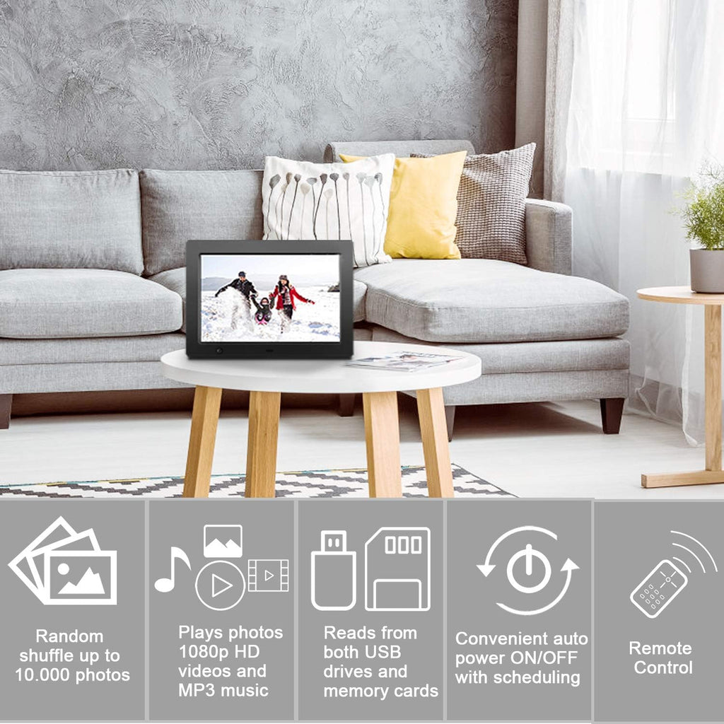 10 inch Digital Picture Frame with HD IPS Display O2617