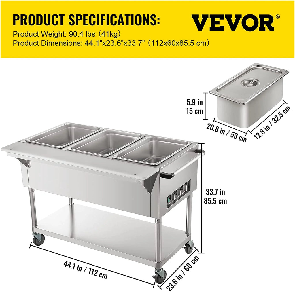 2-Pot Commercial Electric Food Warmer R24873