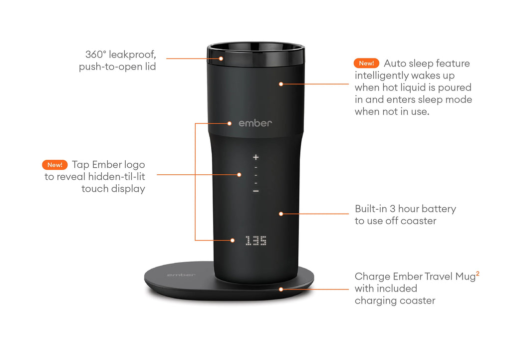 12 oz Black Temperature Control Smart Mug C67161