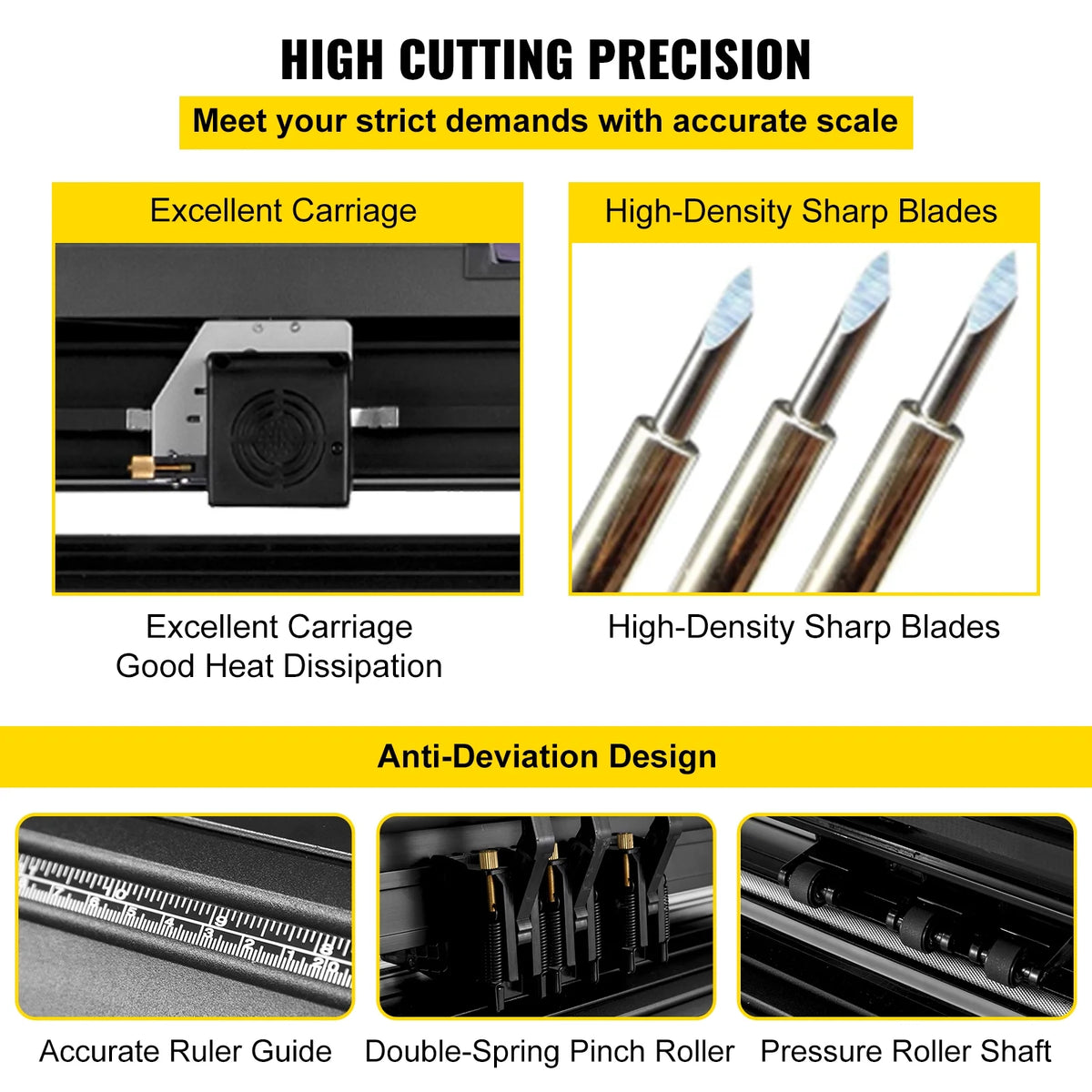 Vinyl Cutter, 34 in / 870 mm Vinyl Plotter, Off-line LCD Cutting Machine F65749
