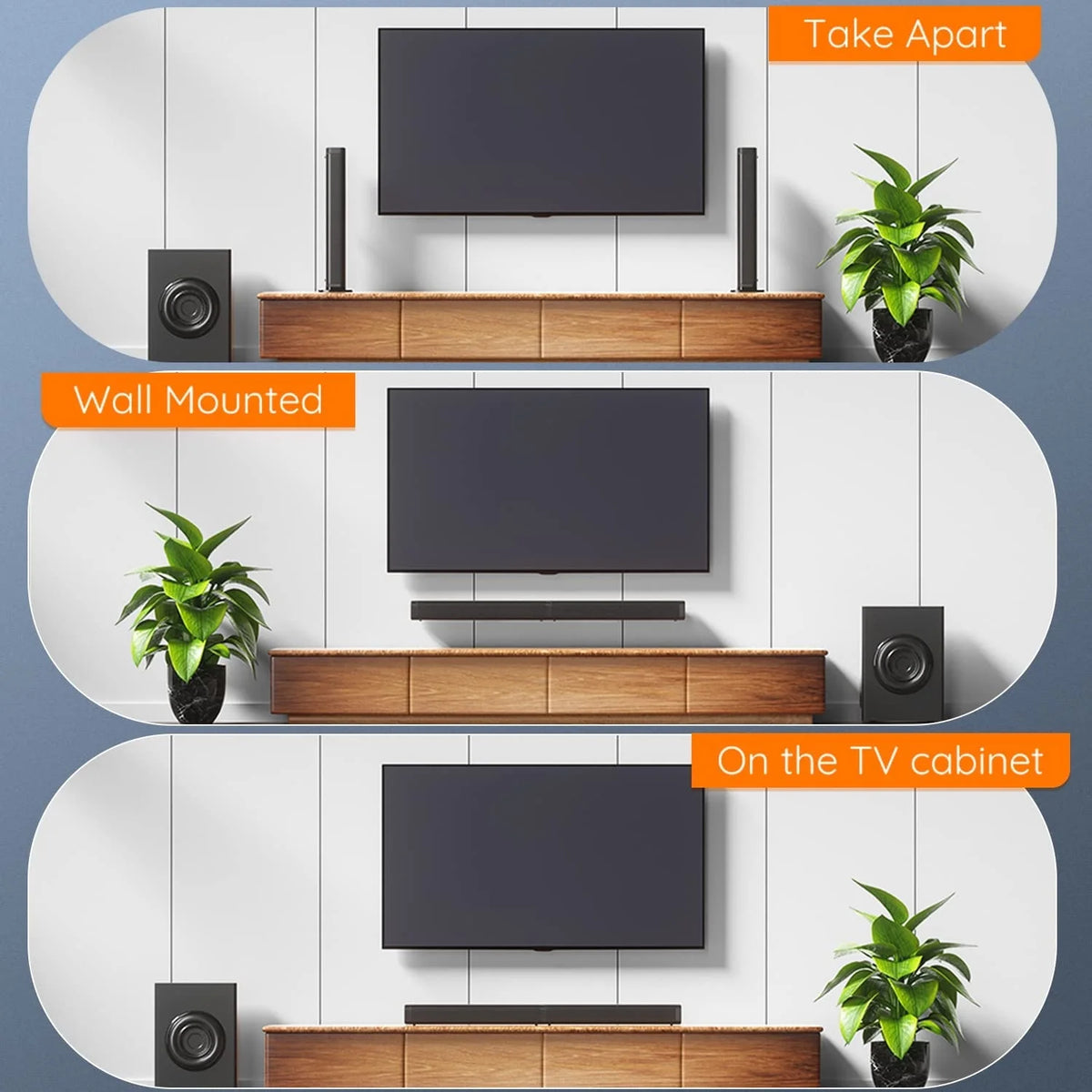 2.1 CH Separable Soundbar with Subwoofer Y411856
