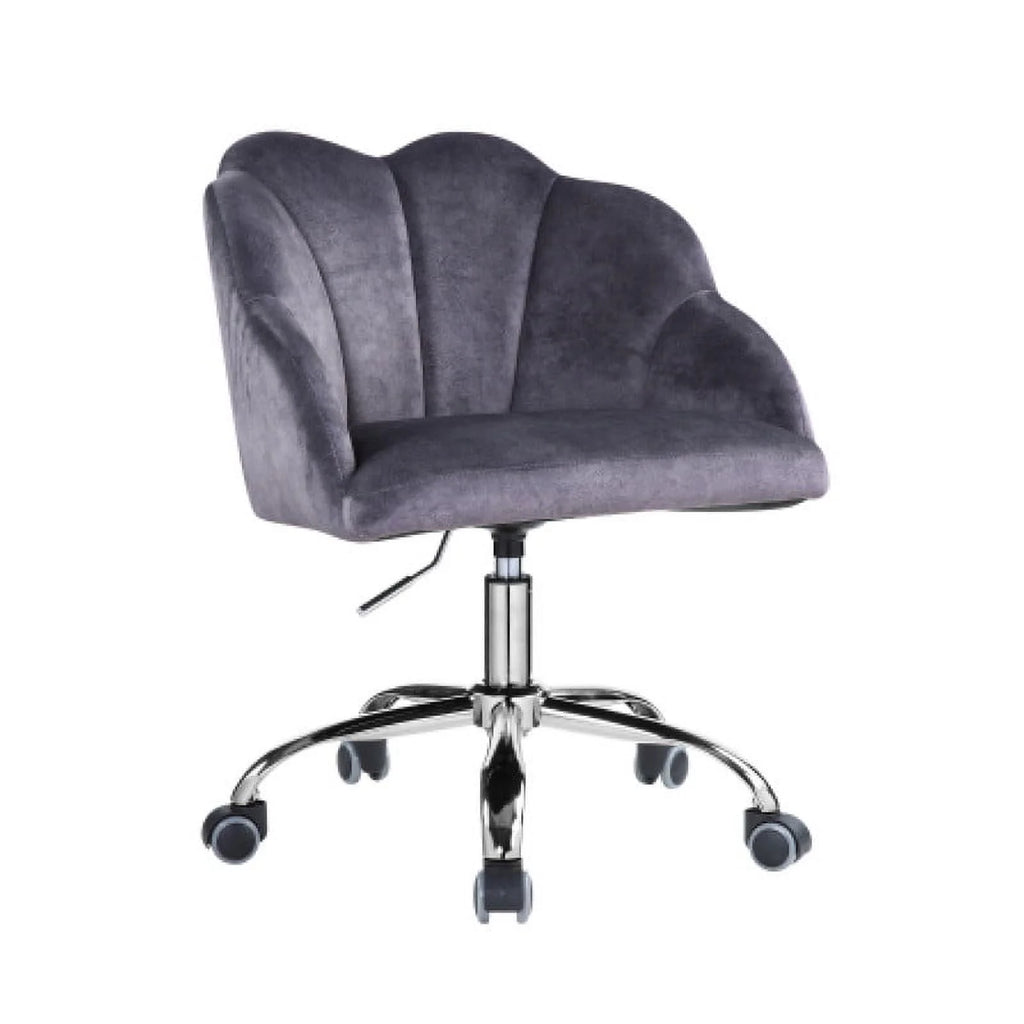Gray Velvet Adjustable Lift Task Chair P502