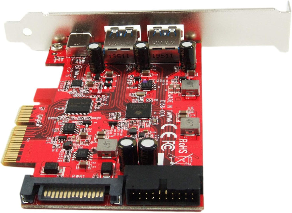 USB 3.1 5-Port PCIe 3.0 Card with USB-C and USB-A X700