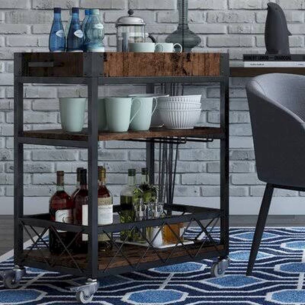 Brown Bar Cart J4980