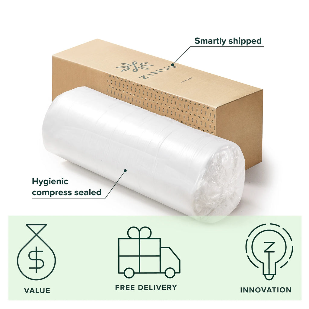 10 Cooling Support Foam Mattress in a Box, Twin X84933