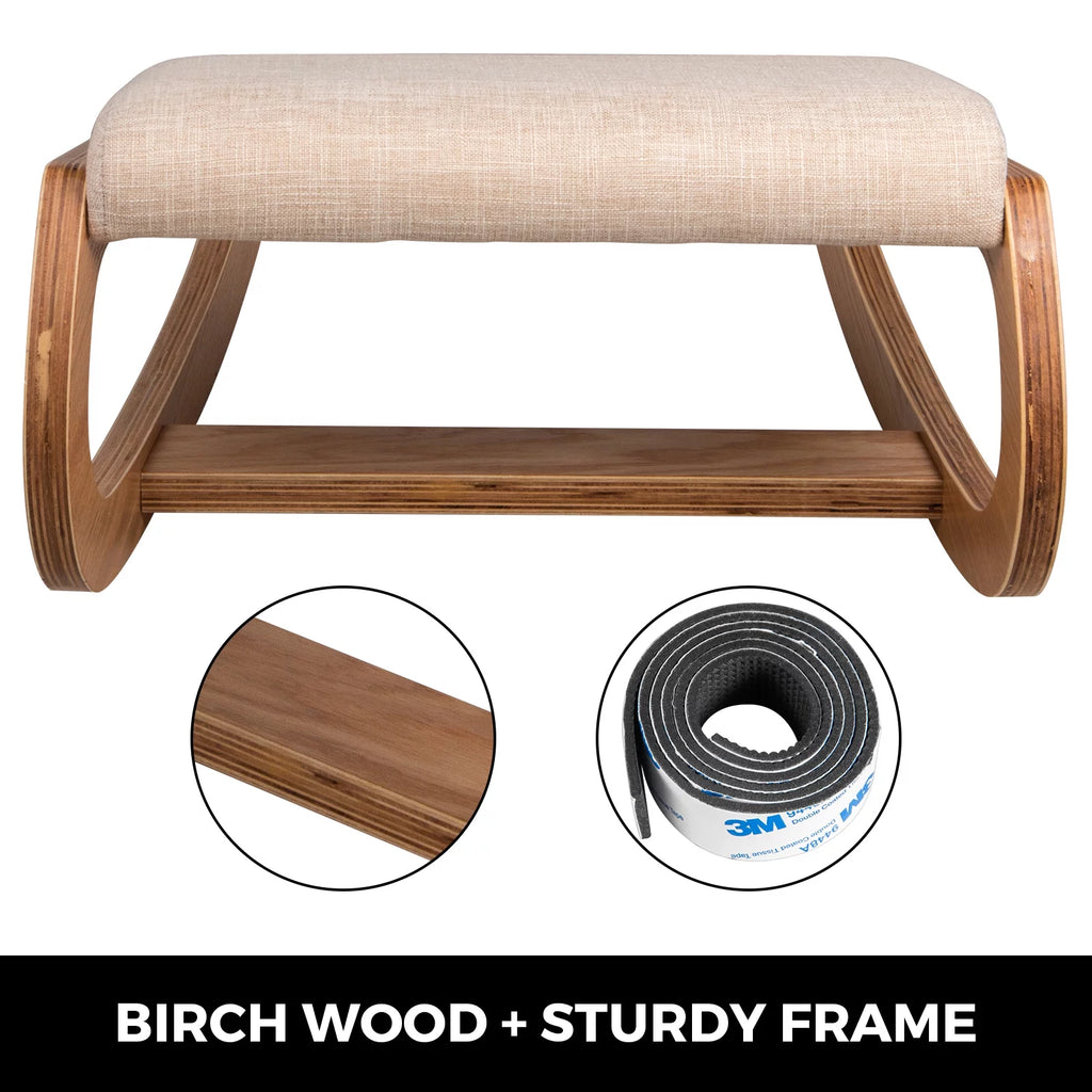 Ergonomic Kneeling Chair Wooden Stool O8742