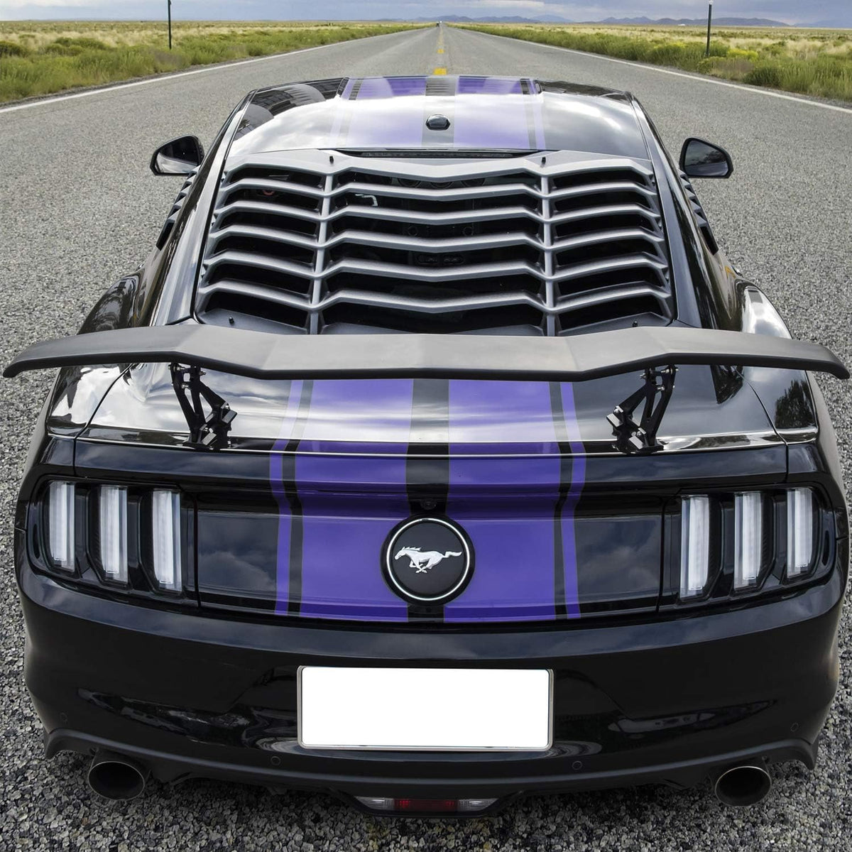 Universal Trunk Wings Spoiler High Kick V Style Rear Spoiler Wing Tail Lid (61.8inches Length) B93728