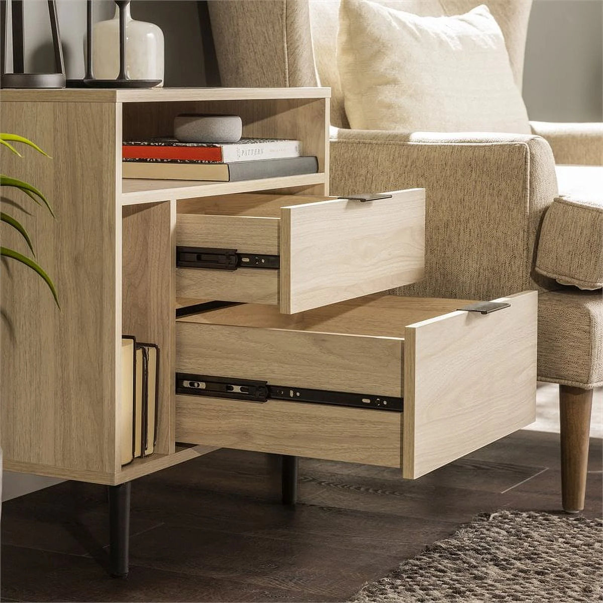 25" Birch Finish Nightstand J925148