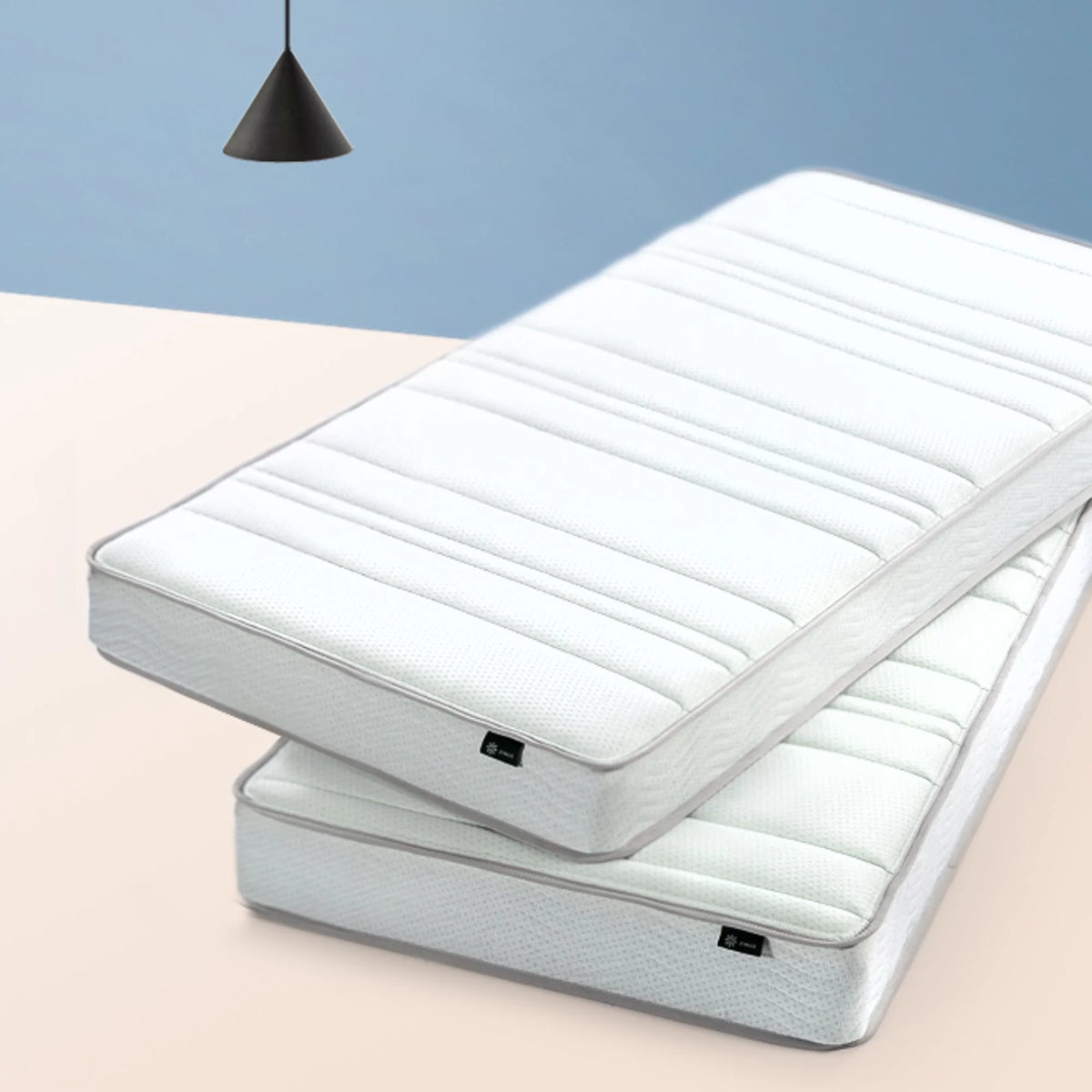 6" Foam and Spring Twin Mattress 2 Piece Set D41110