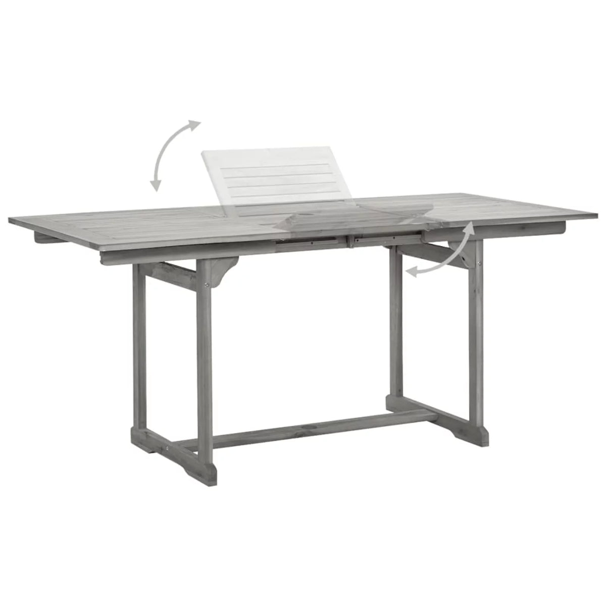 Patio Dining Table Solid Acacia Wood E6731