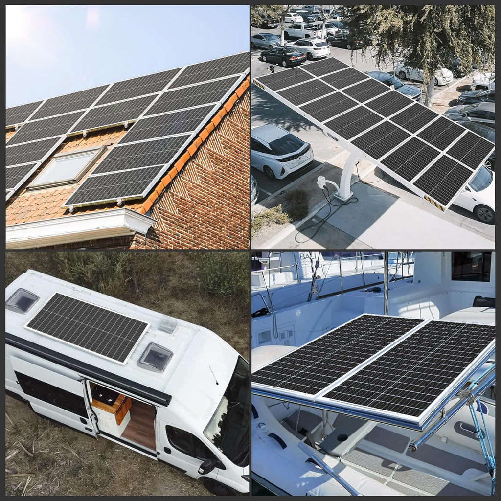 100 Watt 12 BB Monocrystalline Solar Panel 2 Pack U53024
