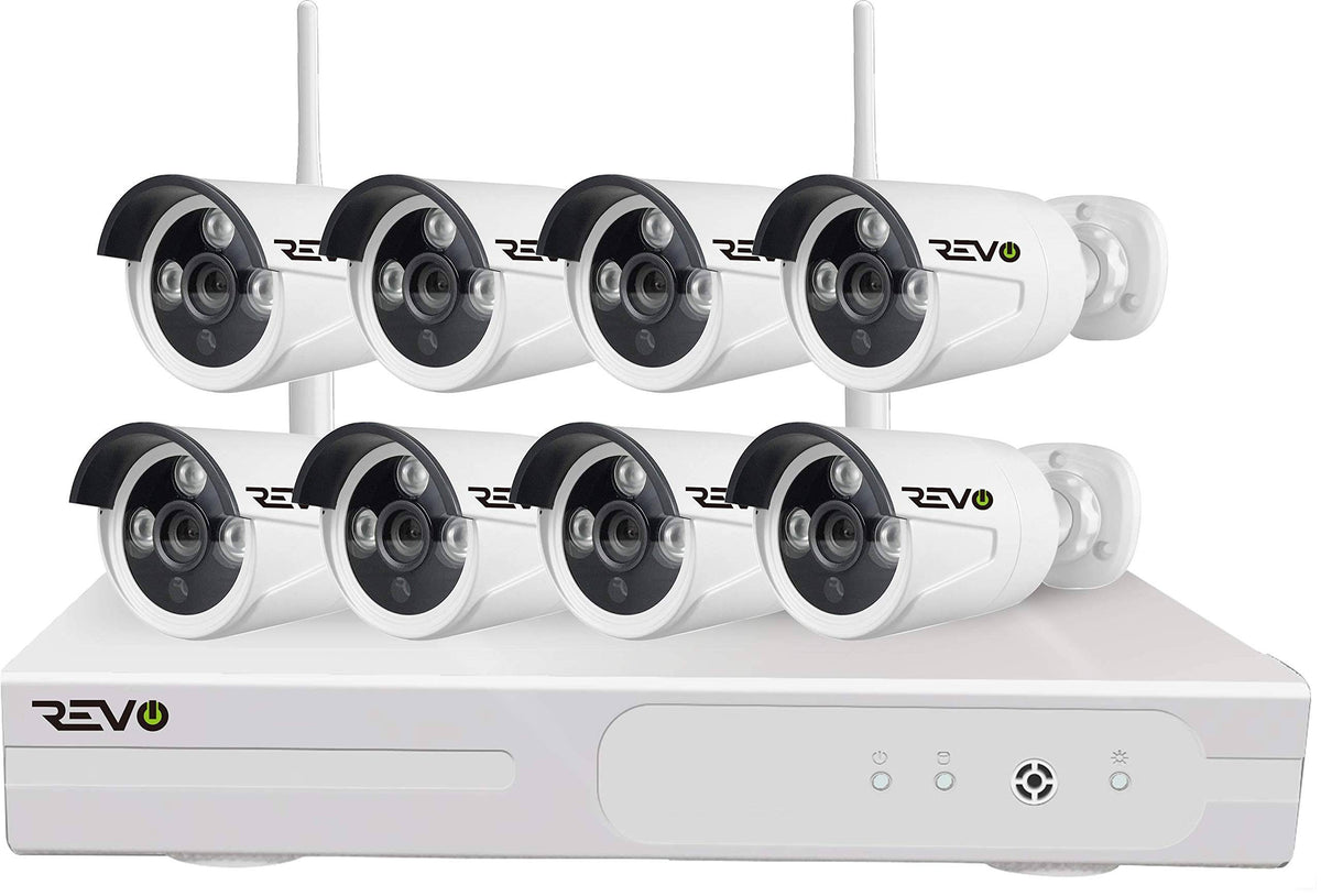 8CH NVR 1TB Wireless Surveillance System with 8 1080p Indoor/Outdoor Bullet Cameras G65143